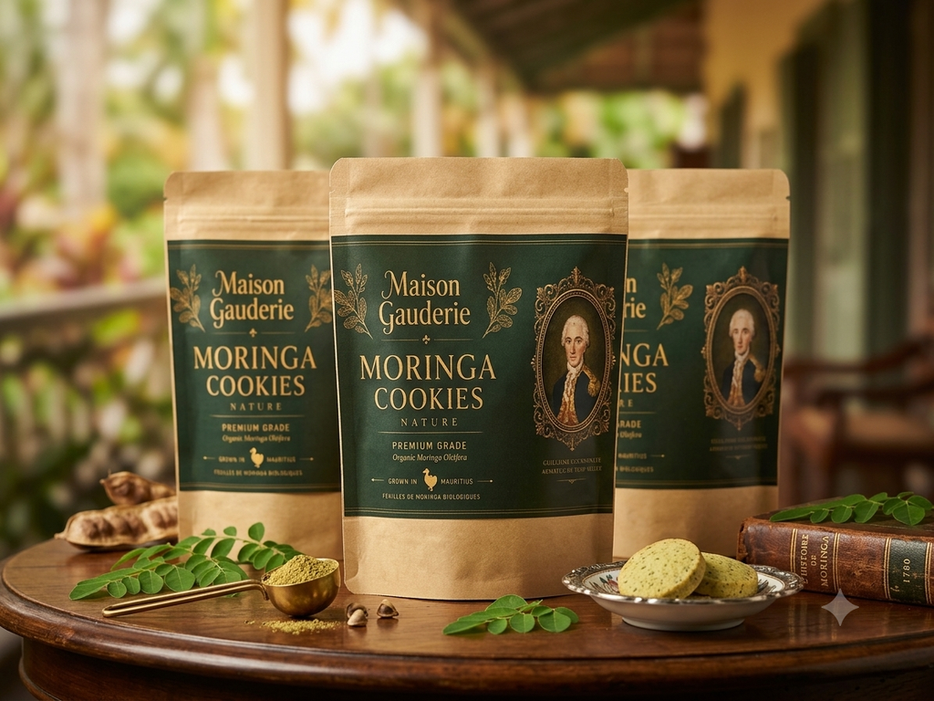 45 petits cookies au moringa nature | 3 grands sachets
