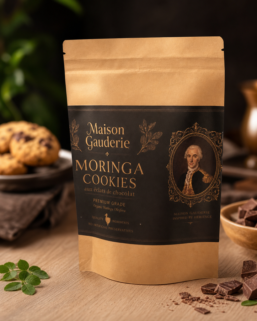 45 petits cookies au moringa avec éclats de chocolat | 3 grands sachets