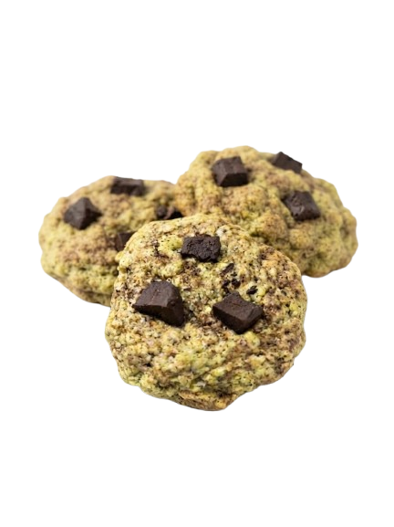 Grands cookies au moringa avec éclats de chocolat | 2 cookies