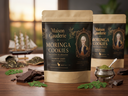 2 très grands cookies au moringa avec éclats de chocolat