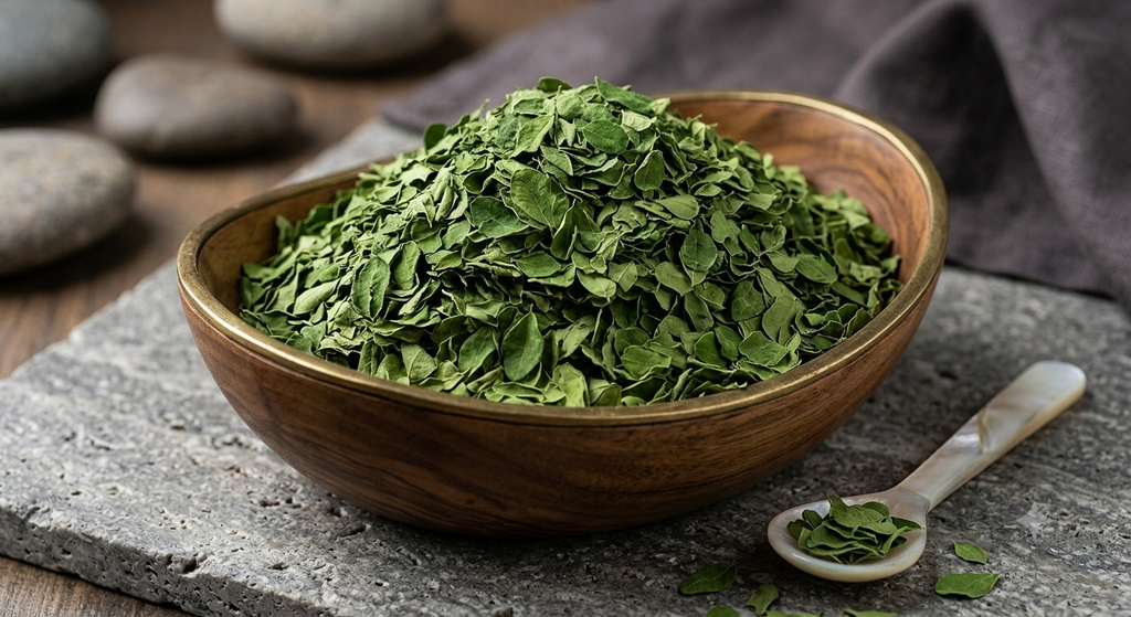 [LEA-MOR-NAT] Feuilles séchées de moringa nature | 50 g